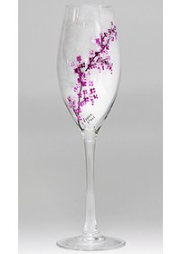Champagne Flute-Cherry Blossom