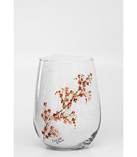 Stemless Wine-Cherry Blossoms